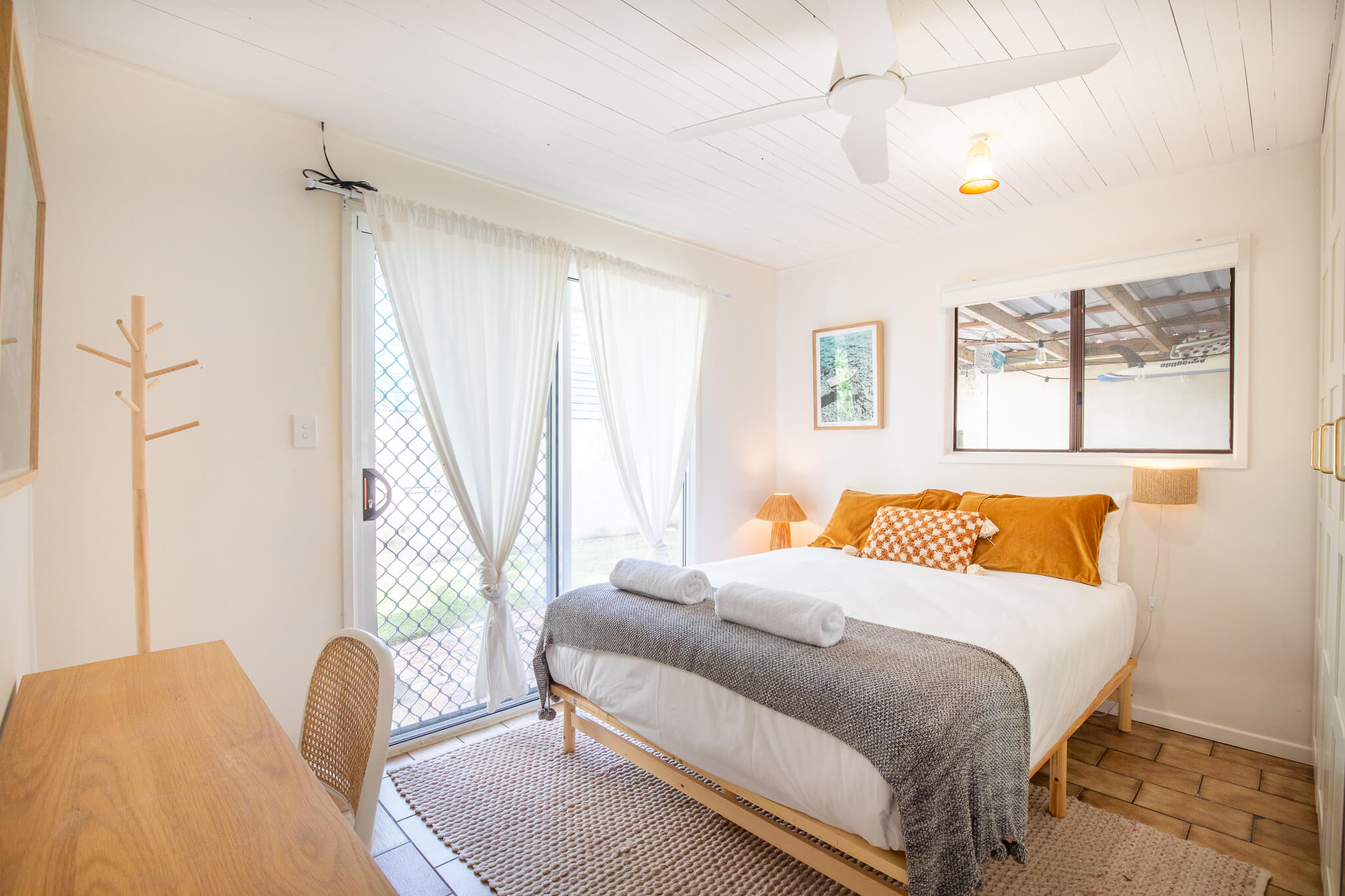 Merinda Crescent bedroom with door to patio