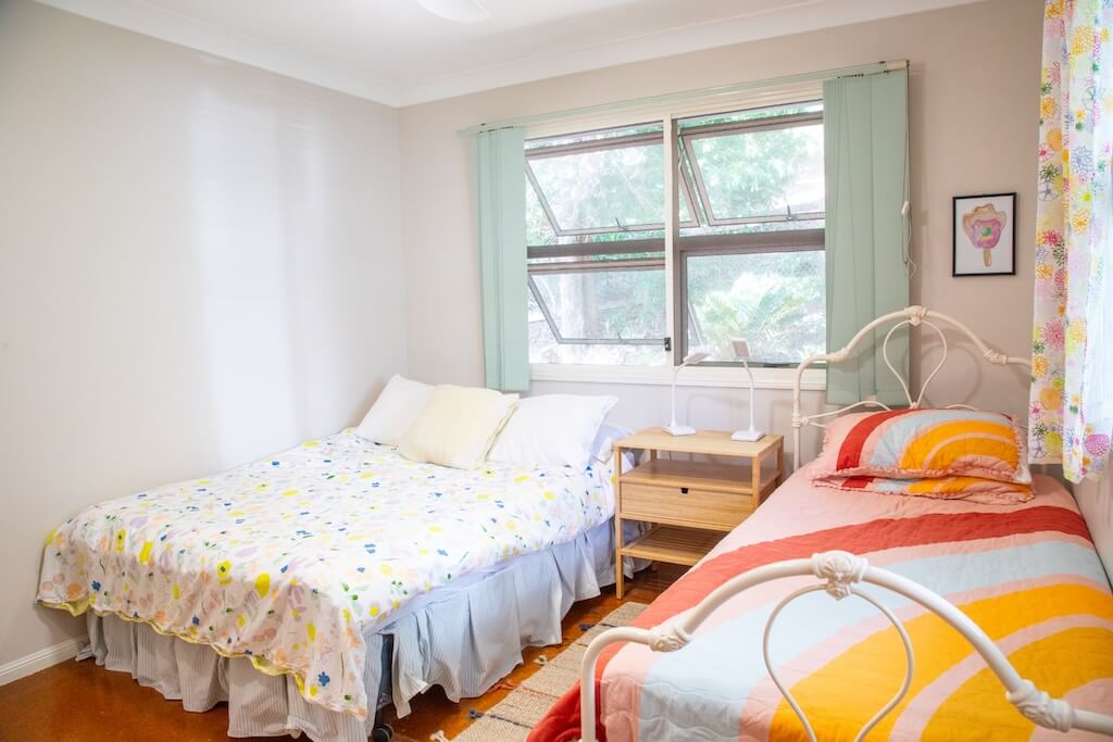 Tramican Twin bedroom with bright window