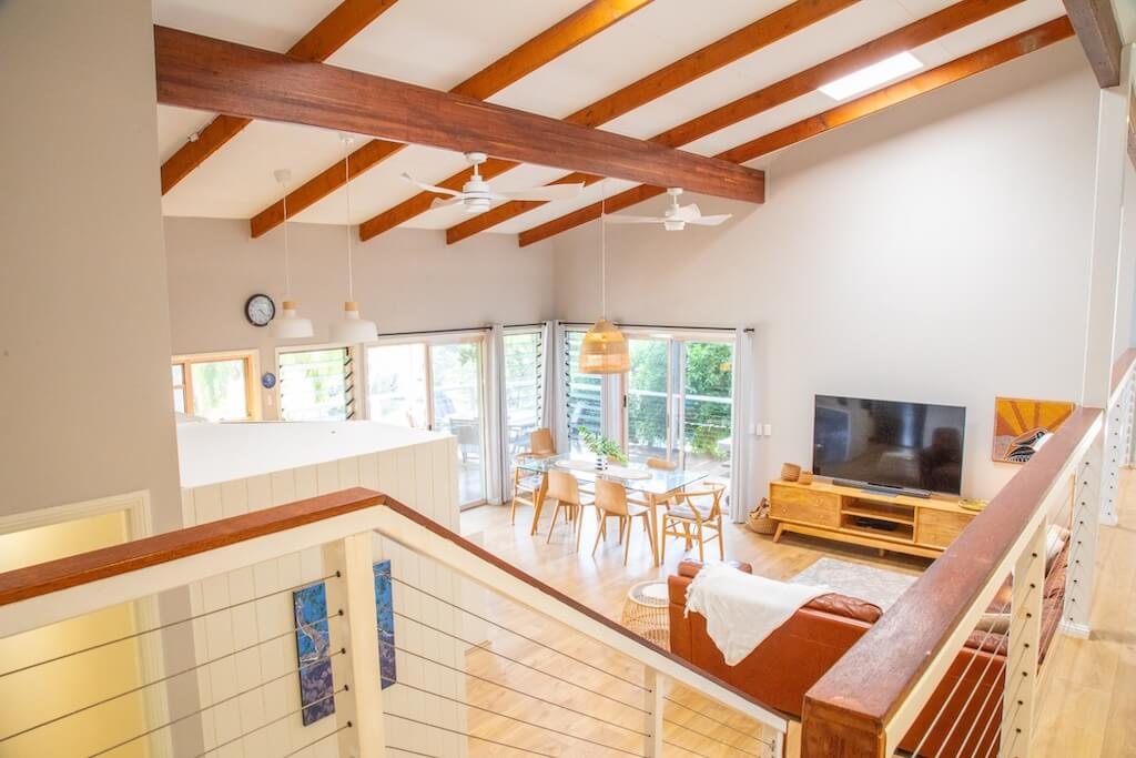 Tramican staycation house with spacious living room and dining area
