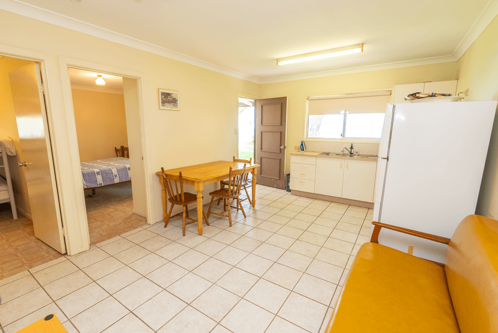 Coastal home accommodation open plan dining area Stradbroke Island