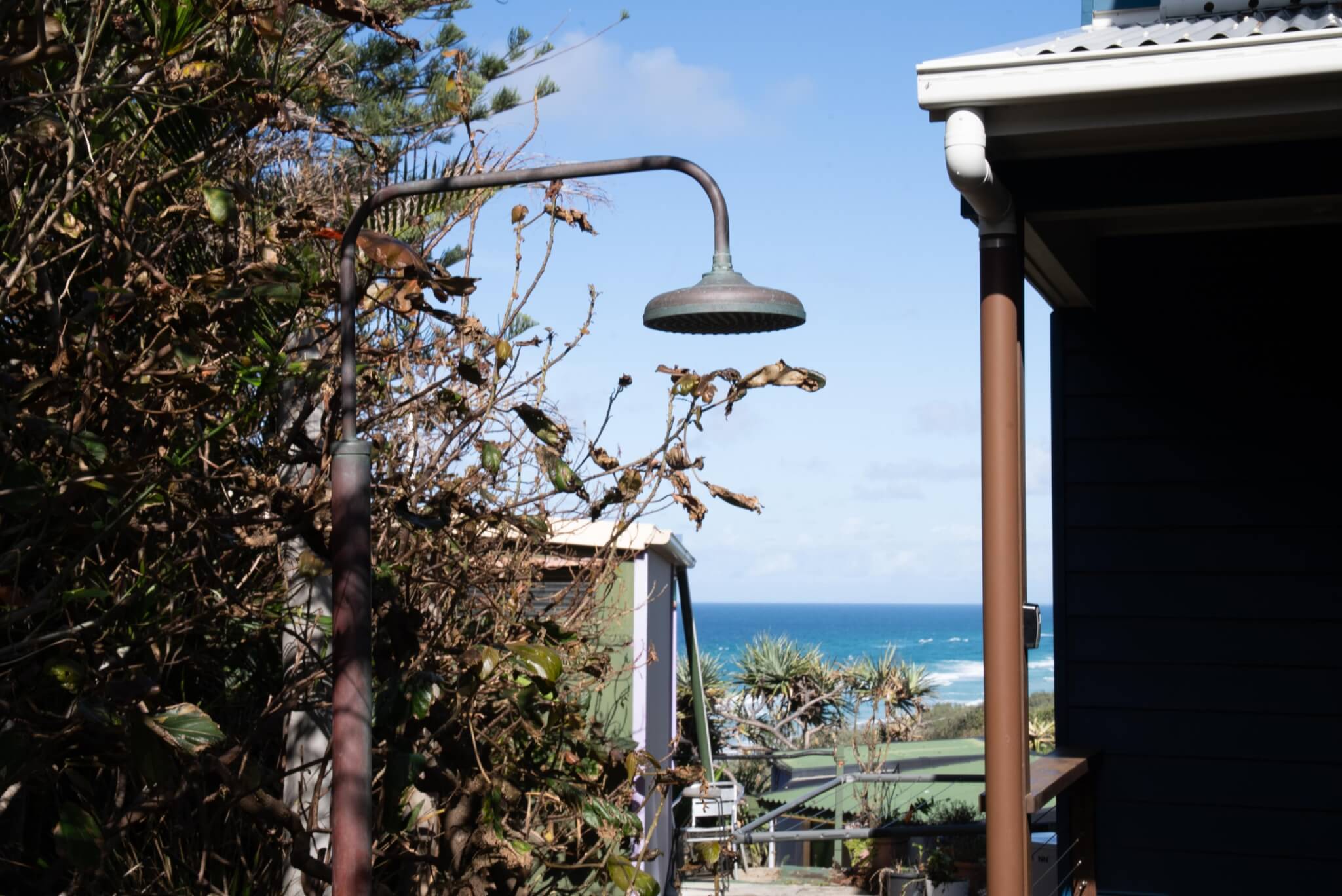 Coastal home accommodation garden outlook Point Lookout