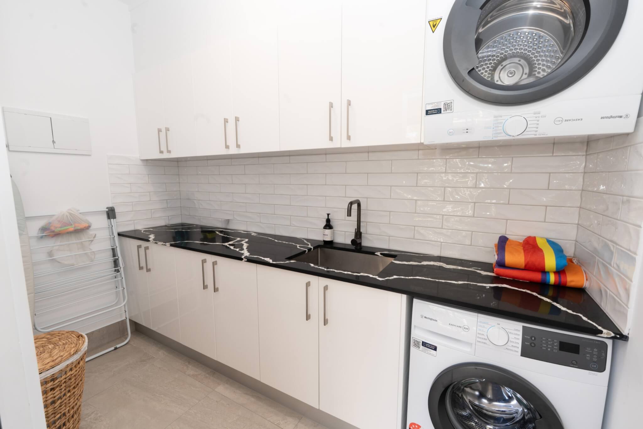 Coastal home accommodation laundry area North Stradbroke Island